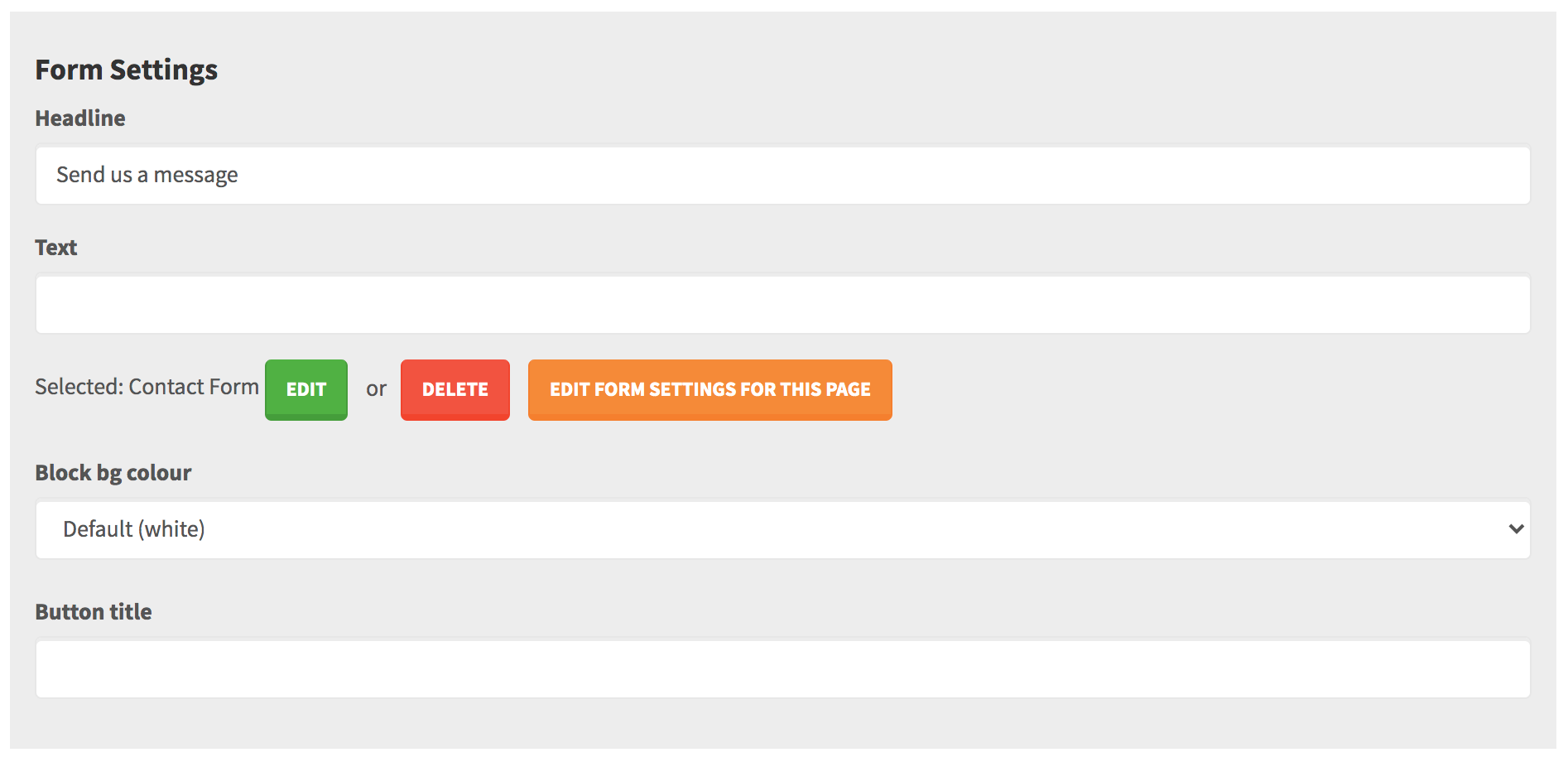 Microcomponent: text colours