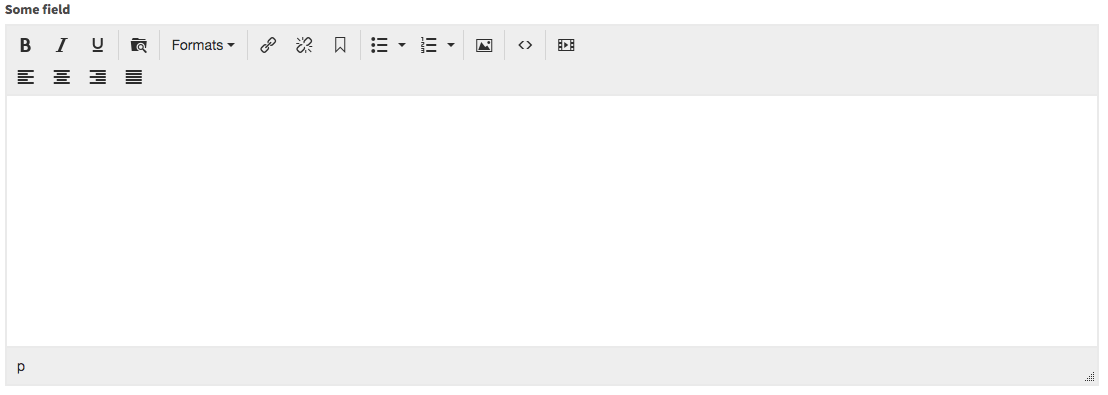 Microcomponent: tinymce