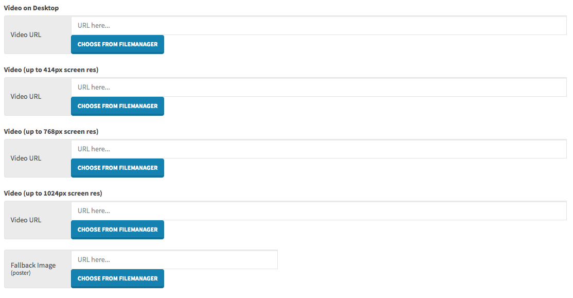 Microcomponent: responsive video